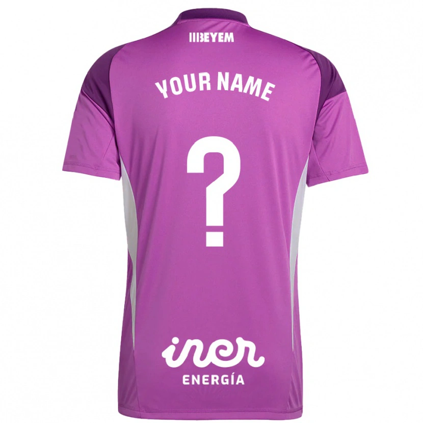 Danxen Donna Albacete Balompié Maglia Gara Portiere Viola Lilla 2025/26 Maglietta