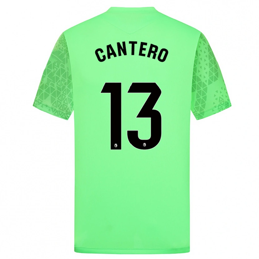 Danxen Donna Ander Cantero #13 Maglia Gara Portiere Verde Prato Nero 2025/26 Maglietta