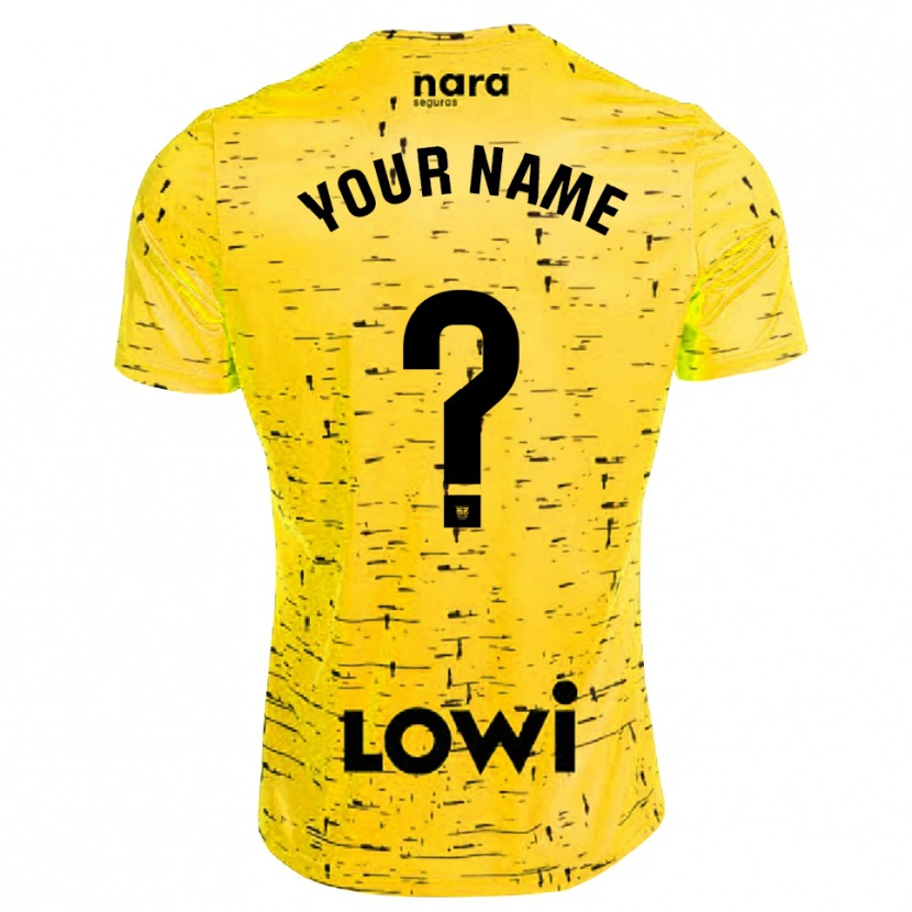 Danxen Donna CD Leganés Maglia Gara Portiere Giallo Nero 2025/26 Maglietta