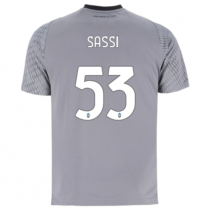 Danxen Donna Jacopo Sassi #53 Maglia Gara Portiere Grigio Blu Rosso 2025/26 Maglietta