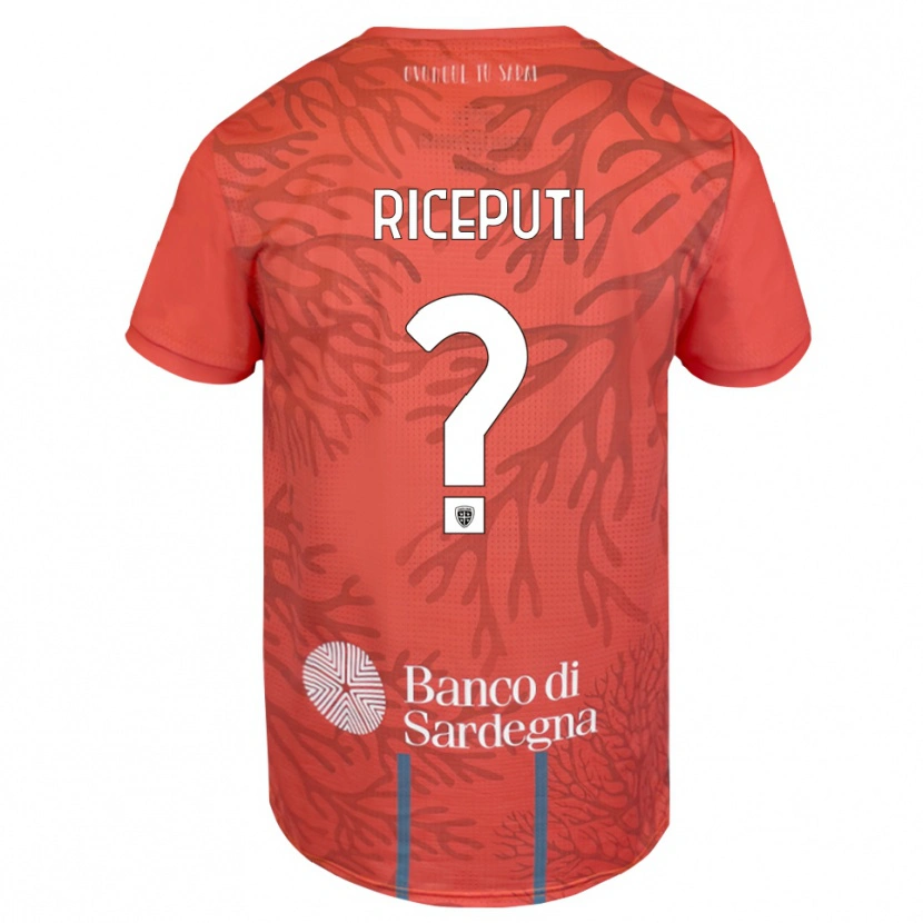 Danxen Donna Davide Riceputi #0 Maglia Gara Portiere Arancione Rosso Bianco 2025/26 Maglietta