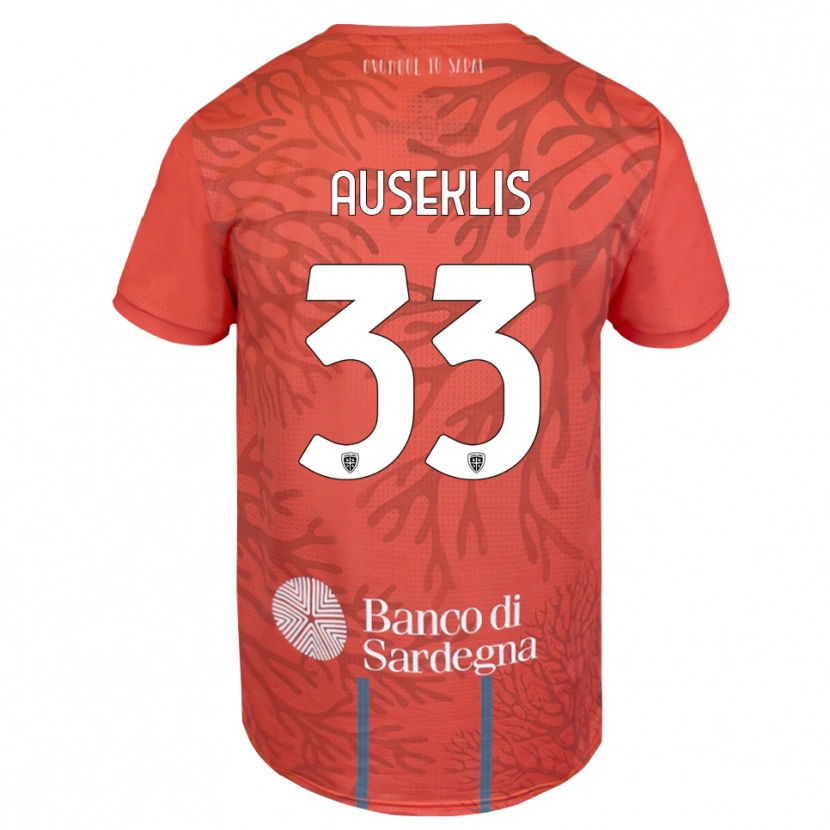 Danxen Donna Henrijs Auseklis #33 Maglia Gara Portiere Arancione Rosso Bianco 2025/26 Maglietta