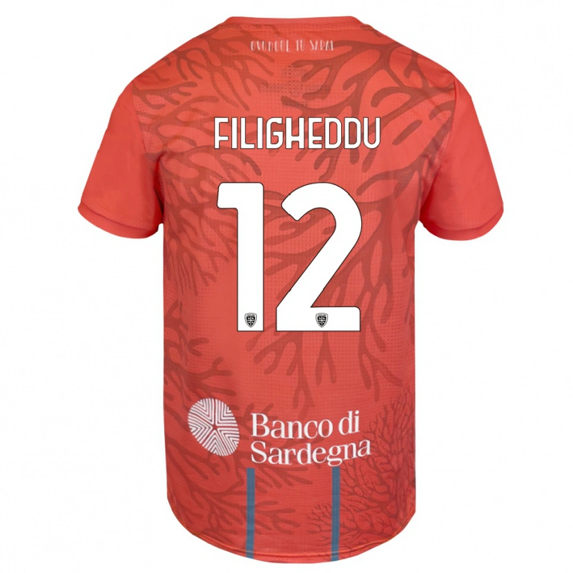 Danxen Donna Daniele Filigheddu #12 Maglia Gara Portiere Arancione Rosso Bianco 2025/26 Maglietta