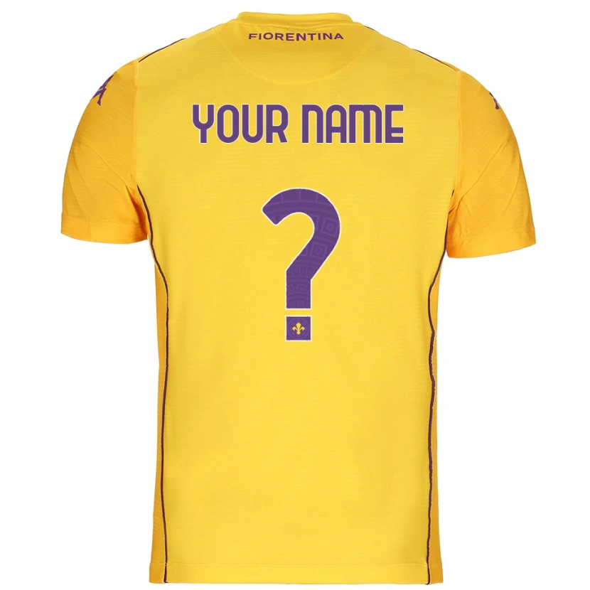 Danxen Donna ACF Fiorentina Maglia Gara Portiere Arancione Giallo Viola 2025/26 Maglietta