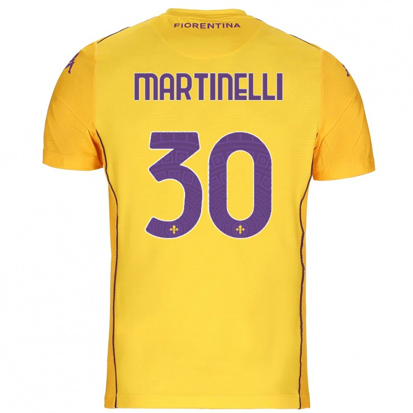 Danxen Donna Tommaso Martinelli #30 Maglia Gara Portiere Arancione Giallo Viola 2025/26 Maglietta
