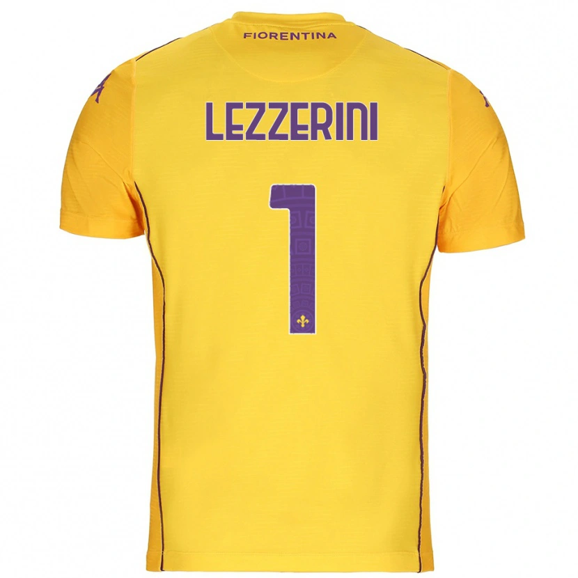 Danxen Donna Luca Lezzerini #1 Maglia Gara Portiere Arancione Giallo Viola 2025/26 Maglietta