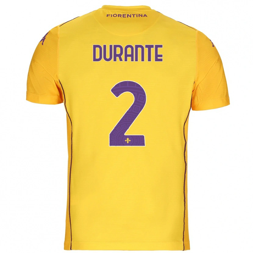 Danxen Donna Francesca Durante #2 Maglia Gara Portiere Arancione Giallo Viola 2025/26 Maglietta