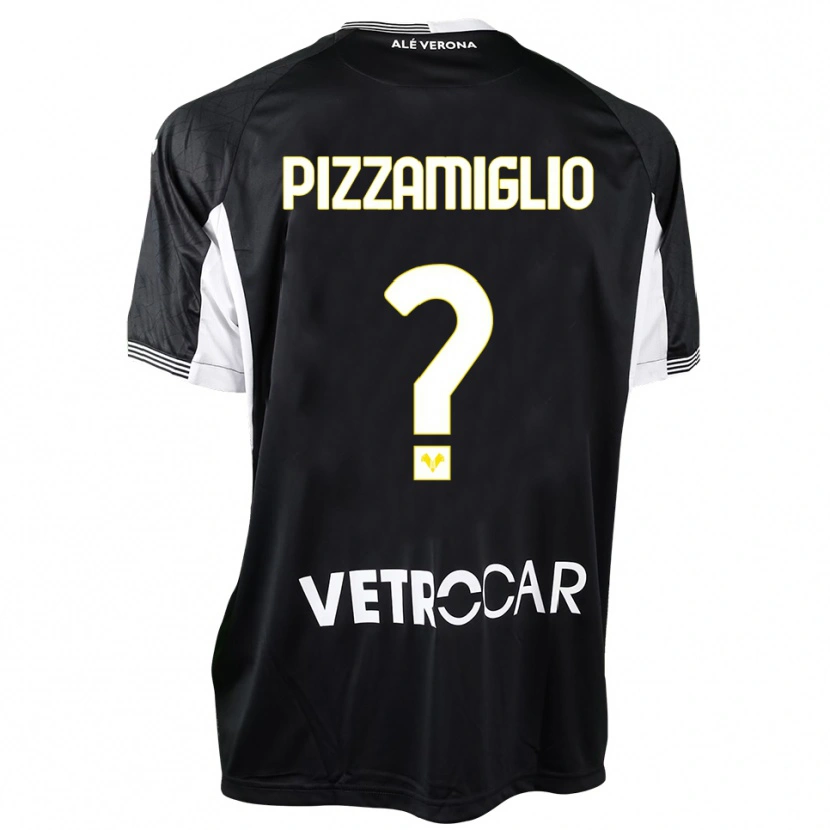 Danxen Donna Gianmaria Pizzamiglio #0 Maglia Gara Portiere Nero Bianco 2025/26 Maglietta