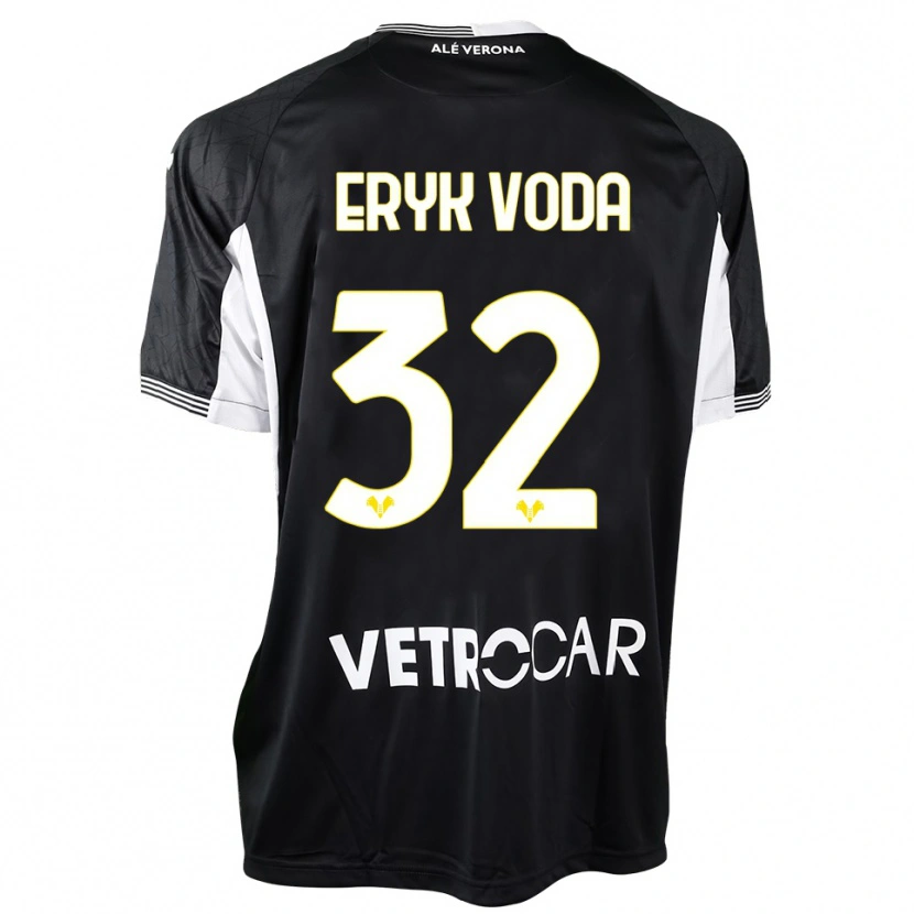 Danxen Donna Eryk Vodă #32 Maglia Gara Portiere Nero Bianco 2025/26 Maglietta