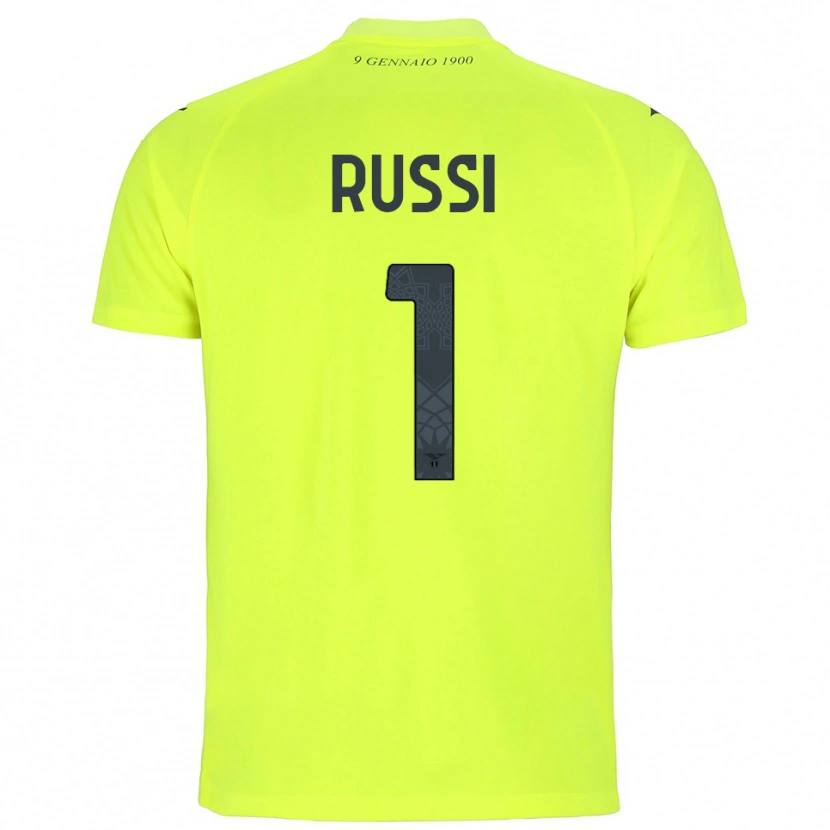 Danxen Donna Gabriele Russi #1 Maglia Gara Portiere Verde Fluorescente 2025/26 Maglietta