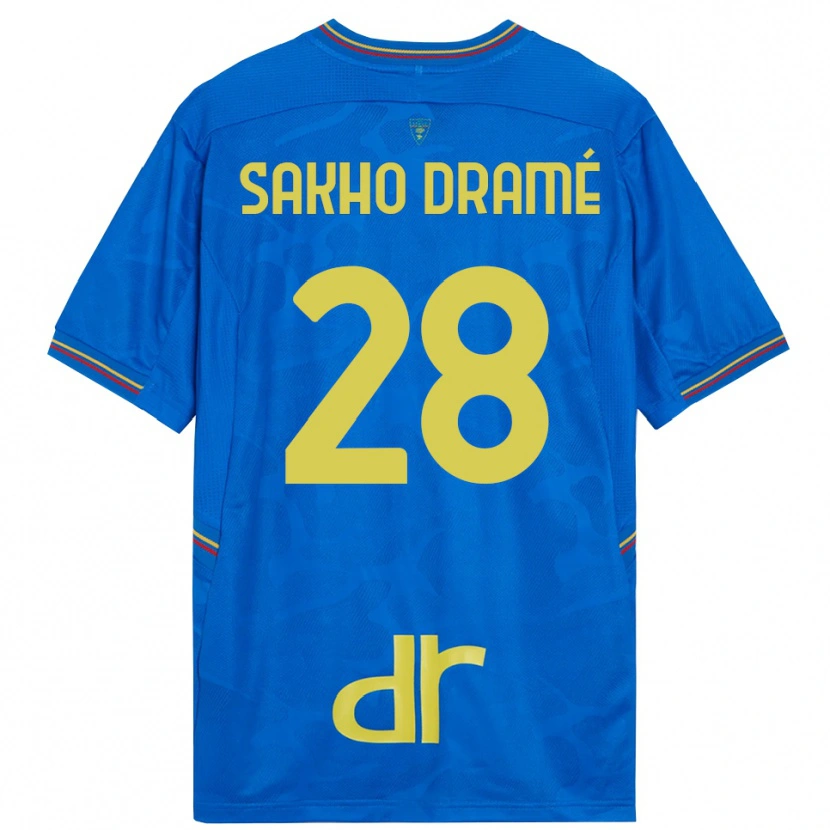 Danxen Donna Samba Sakho Dramé #28 Maglia Gara Portiere Blu Reale Marrone 2025/26 Maglietta