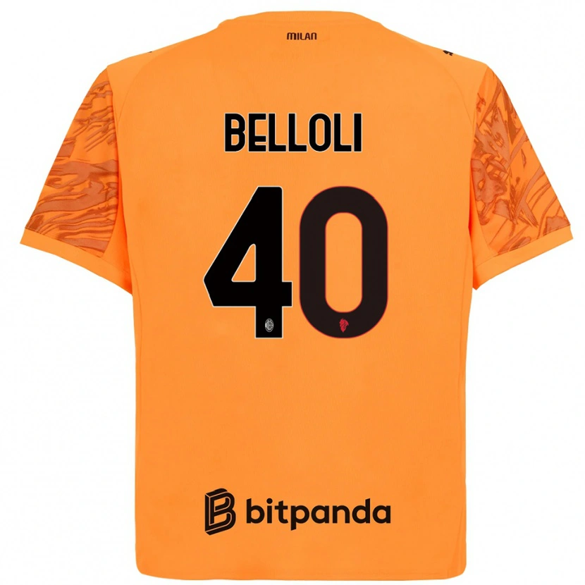 Danxen Donna Sofia Belloli #40 Maglia Gara Portiere Arancione Giallo Nero 2025/26 Maglietta