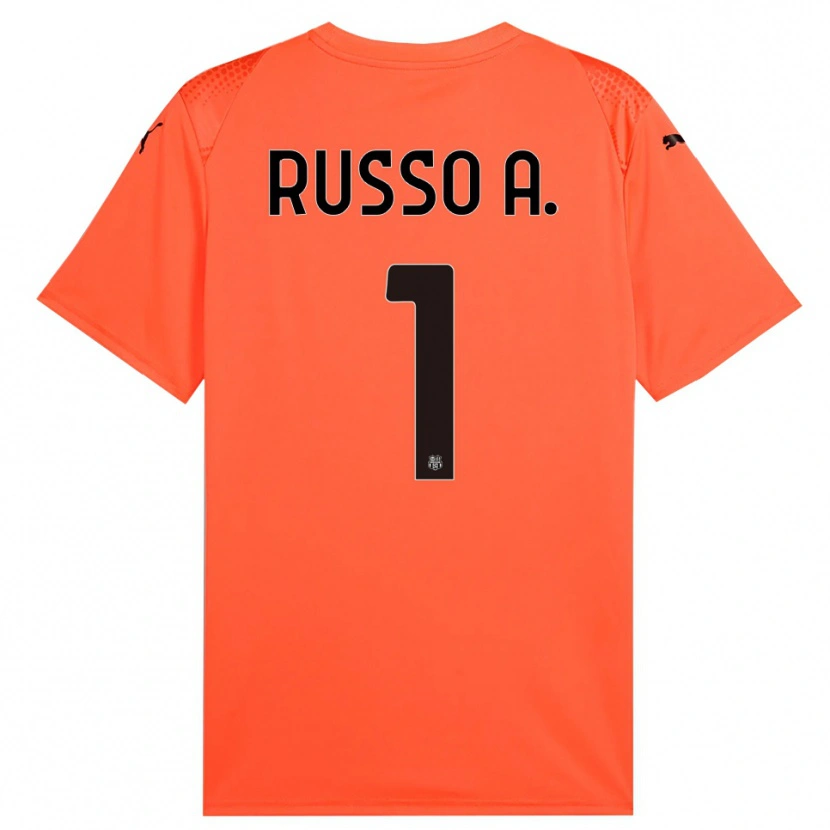 Danxen Donna Alessandro Russo #1 Maglia Gara Portiere Arancione Nero 2025/26 Maglietta