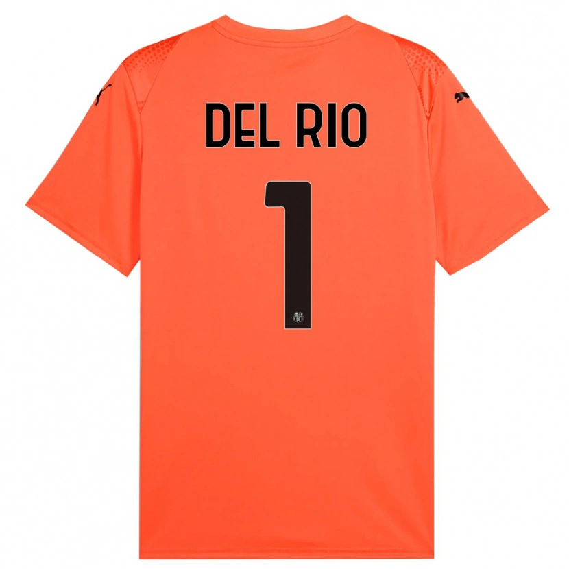 Danxen Donna Davide Del Rio #1 Maglia Gara Portiere Arancione Nero 2025/26 Maglietta