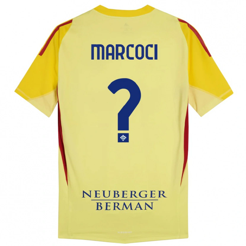 Danxen Donna Alexandru Marcoci #0 Maglia Gara Portiere Giallo Chiaro Nero 2025/26 Maglietta