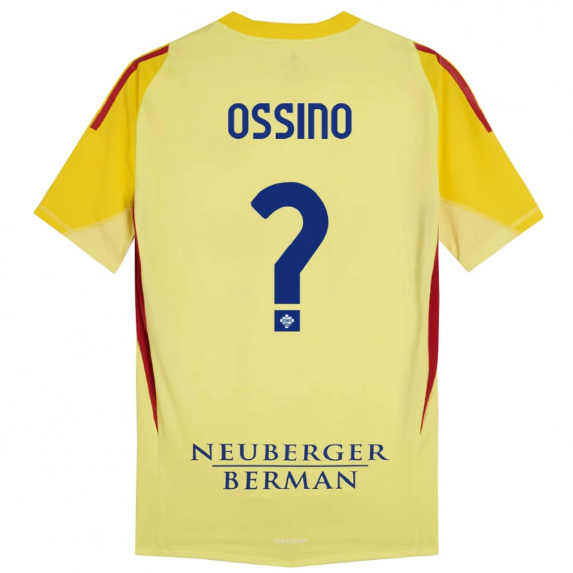 Danxen Donna Daniel Ossino #0 Maglia Gara Portiere Giallo Chiaro Nero 2025/26 Maglietta