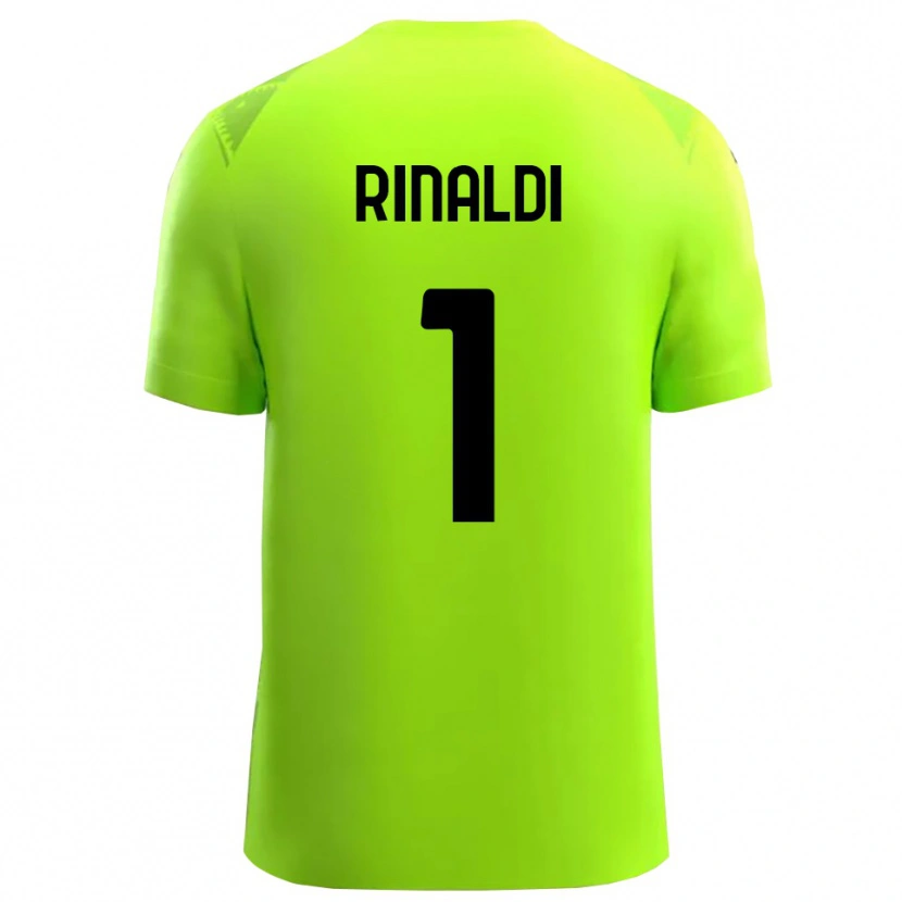 Danxen Donna Filippo Rinaldi #1 Maglia Gara Portiere Verde Prato Nero 2025/26 Maglietta