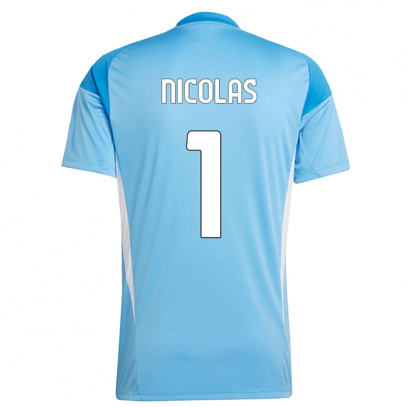 Danxen Donna Nícolas #1 Maglia Gara Portiere Azzurro Bianco 2025/26 Maglietta