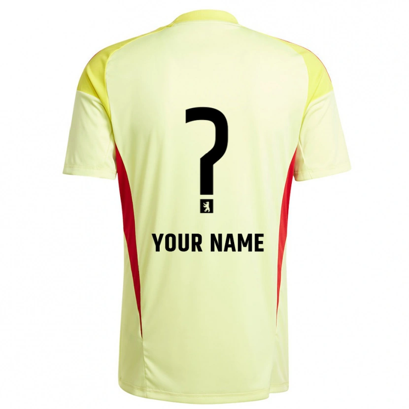 Danxen Donna 1. FC Union Berlin Maglia Gara Portiere Giallo Chiaro Nero 2025/26 Maglietta