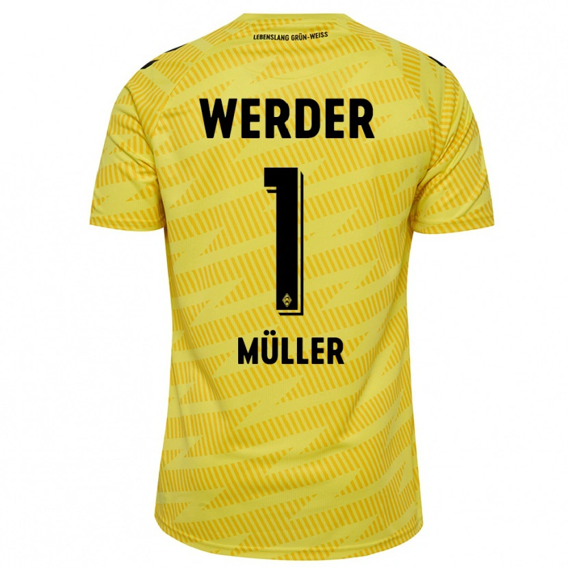 Danxen Donna Vincent Müller #1 Maglia Gara Portiere Giallo Nero 2025/26 Maglietta