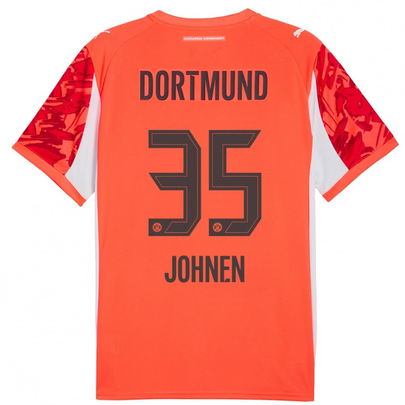 Danxen Donna Marcel Johnen #35 Maglia Gara Portiere Rosso Arancione 2025/26 Maglietta