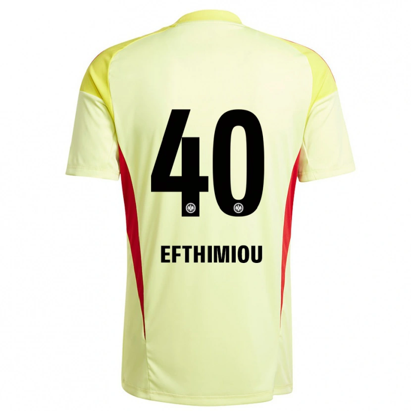 Danxen Donna Sissis Efthimiou #40 Maglia Gara Portiere Giallo Chiaro Nero 2025/26 Maglietta