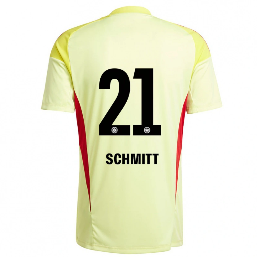 Danxen Donna Joshua Schmitt #21 Maglia Gara Portiere Giallo Chiaro Nero 2025/26 Maglietta