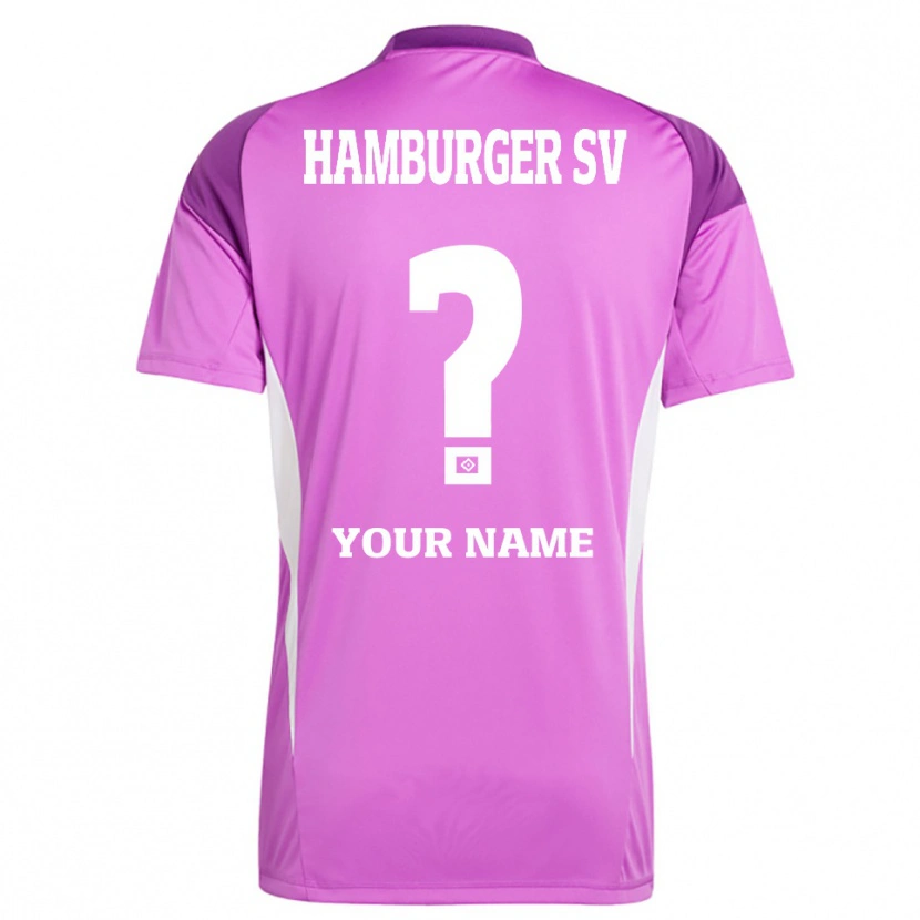 Danxen Donna Hamburger SV Maglia Gara Portiere Lilla Bianco Viola 2025/26 Maglietta