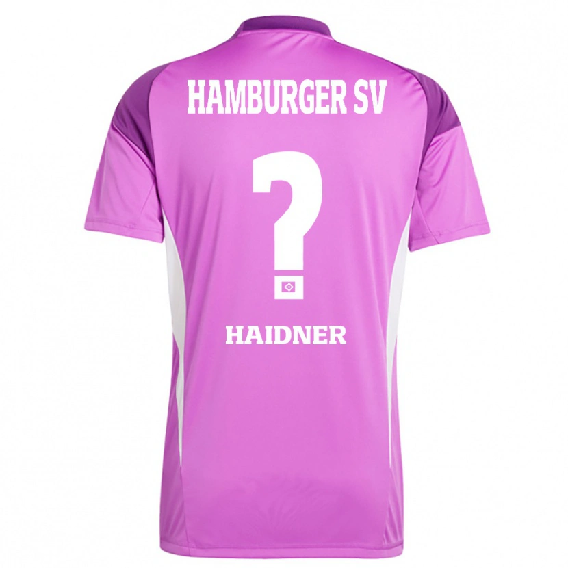 Danxen Donna Larissa Haidner #0 Maglia Gara Portiere Lilla Bianco Viola 2025/26 Maglietta