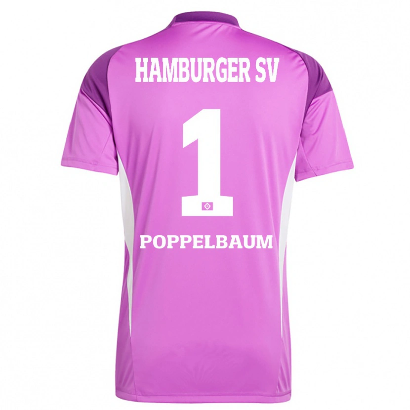 Danxen Donna Colin Poppelbaum #1 Maglia Gara Portiere Lilla Bianco Viola 2025/26 Maglietta