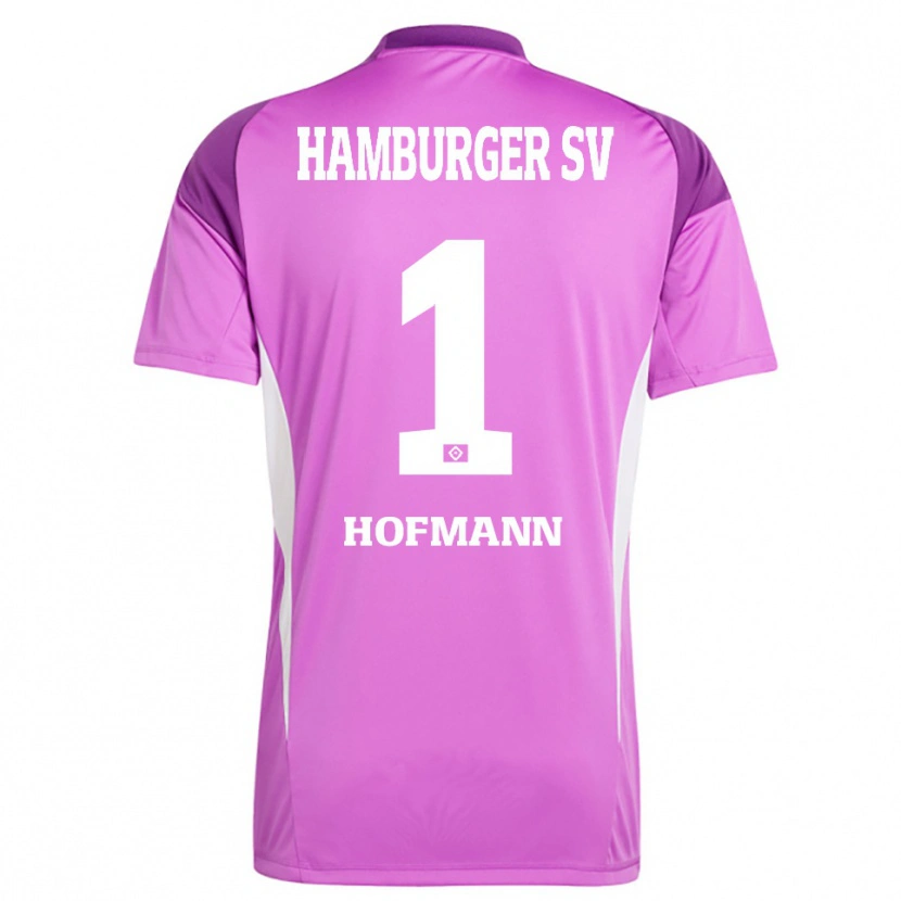 Danxen Donna Tobias Hofmann #1 Maglia Gara Portiere Lilla Bianco Viola 2025/26 Maglietta