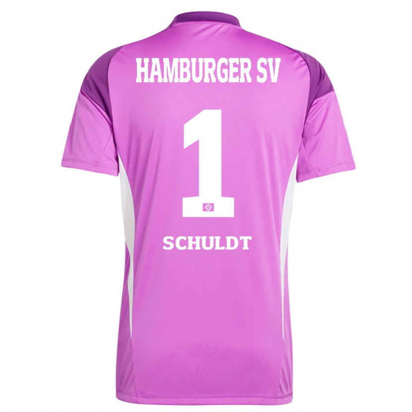Danxen Donna Inga Schuldt #1 Maglia Gara Portiere Lilla Bianco Viola 2025/26 Maglietta