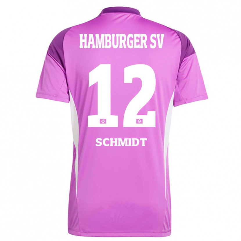Danxen Donna Bennet Schmidt #12 Maglia Gara Portiere Lilla Bianco Viola 2025/26 Maglietta