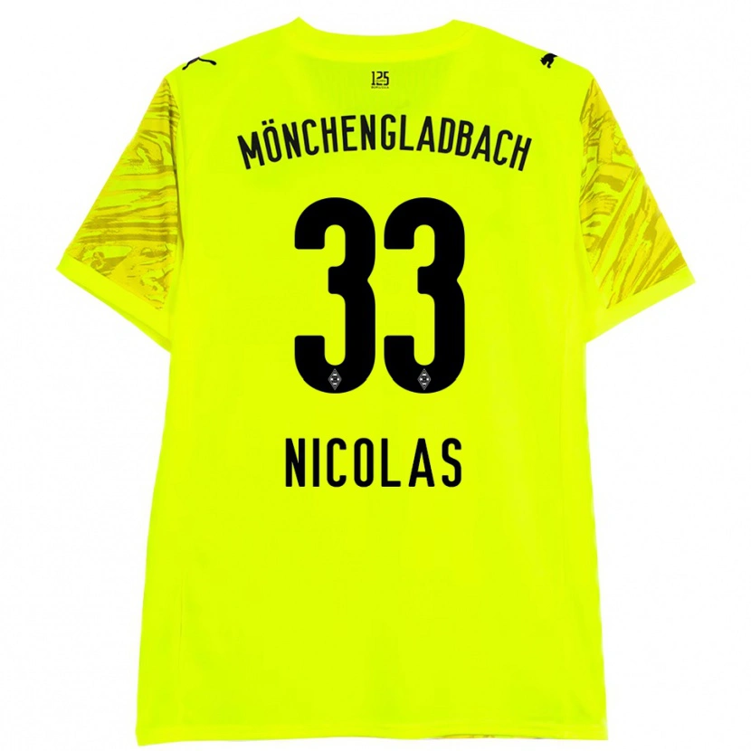 Danxen Donna Moritz Nicolas #33 Maglia Gara Portiere Giallo Nero 2025/26 Maglietta