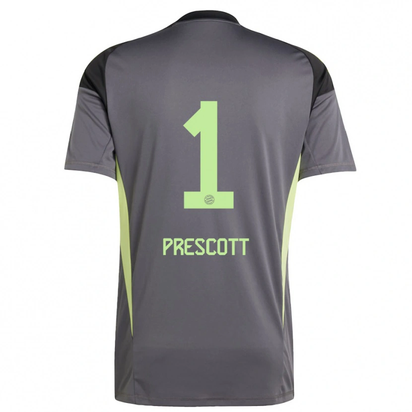 Danxen Donna Leonard Prescott #1 Maglia Gara Portiere Nero Verde Giallo 2025/26 Maglietta