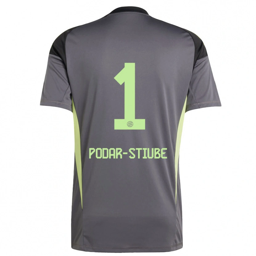 Danxen Donna David Podar-Stiube #1 Maglia Gara Portiere Nero Verde Giallo 2025/26 Maglietta