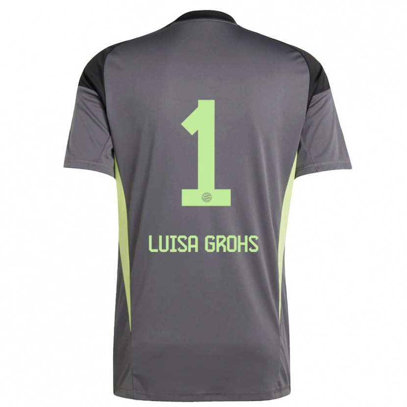 Danxen Donna Maria Luisa Grohs #1 Maglia Gara Portiere Nero Verde Giallo 2025/26 Maglietta