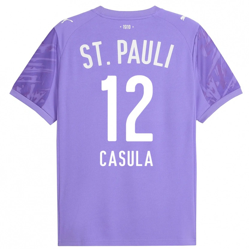 Danxen Donna David Casula #12 Maglia Gara Portiere Viola Medio Nero 2025/26 Maglietta