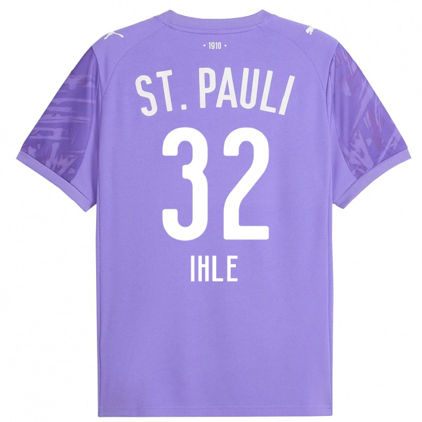 Danxen Donna Friederike Ihle #32 Maglia Gara Portiere Viola Medio Nero 2025/26 Maglietta