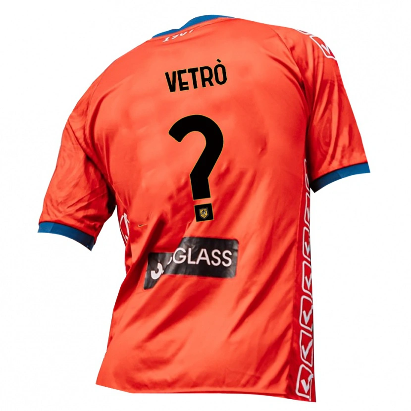 Danxen Donna Antonio Vetrò #0 Maglia Gara Portiere Arancio Rosso 2025/26 Maglietta