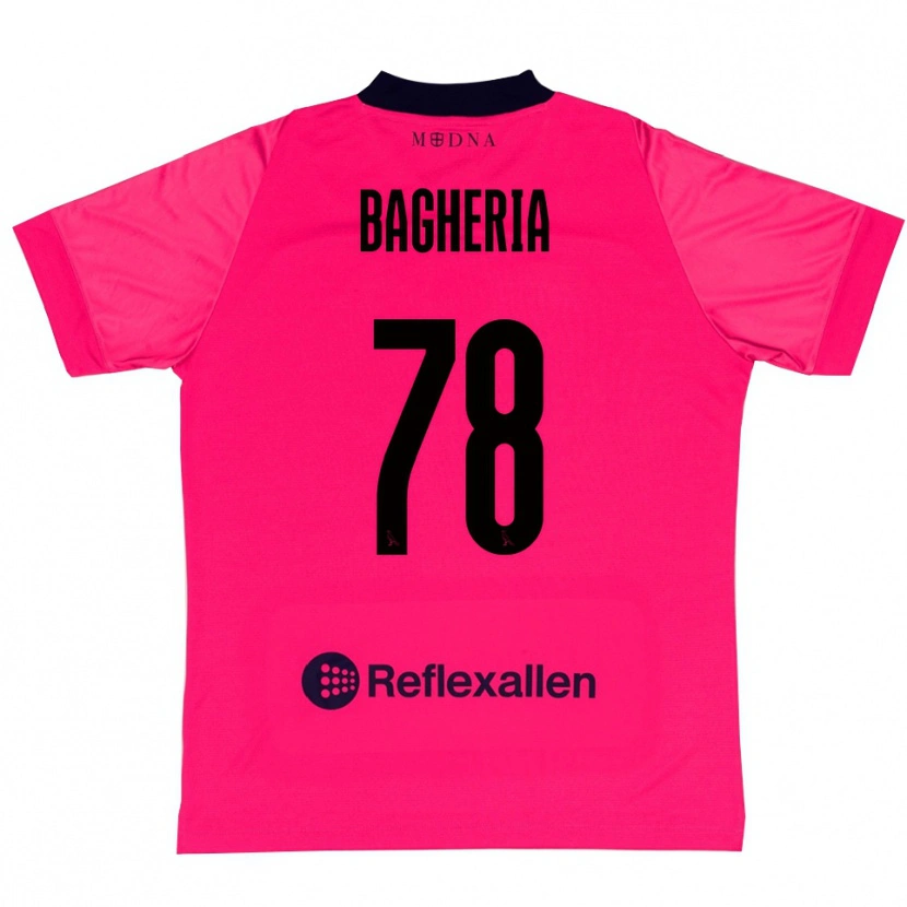 Danxen Donna Fabrizio Bagheria #78 Maglia Gara Portiere Rosa Intenso Nero 2025/26 Maglietta