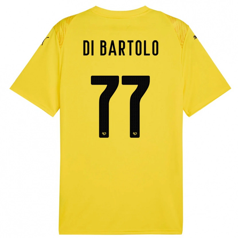 Danxen Donna Francesco Di Bartolo #77 Maglia Gara Portiere Giallo Nero 2025/26 Maglietta
