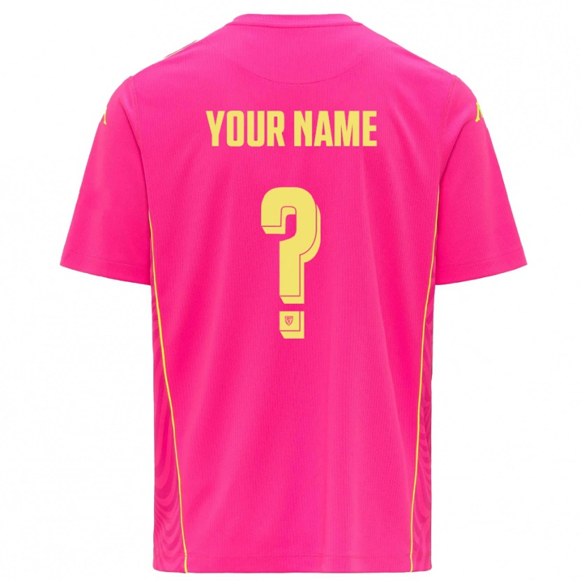 Danxen Donna Spezia Calcio Maglia Gara Portiere Rosa Intenso Giallo 2025/26 Maglietta