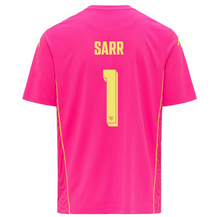 Danxen Donna Mouhamadou Sarr #1 Maglia Gara Portiere Rosa Intenso Giallo 2025/26 Maglietta