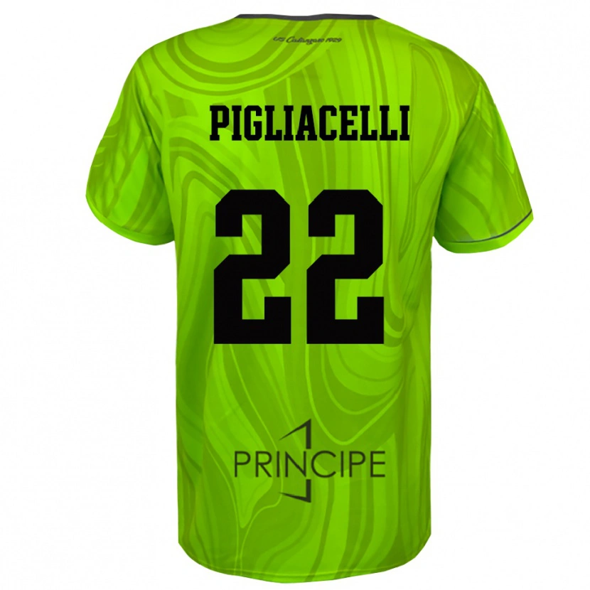 Danxen Donna Mirko Pigliacelli #22 Maglia Gara Portiere Verde Giallo Nero 2025/26 Maglietta