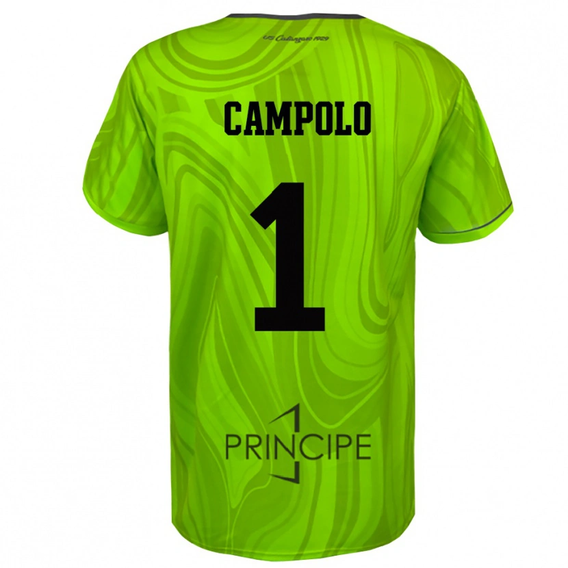 Danxen Donna Alessandro Campolo #1 Maglia Gara Portiere Verde Giallo Nero 2025/26 Maglietta