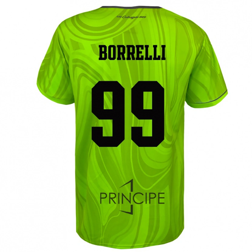 Danxen Donna Edoardo Borrelli #99 Maglia Gara Portiere Verde Giallo Nero 2025/26 Maglietta