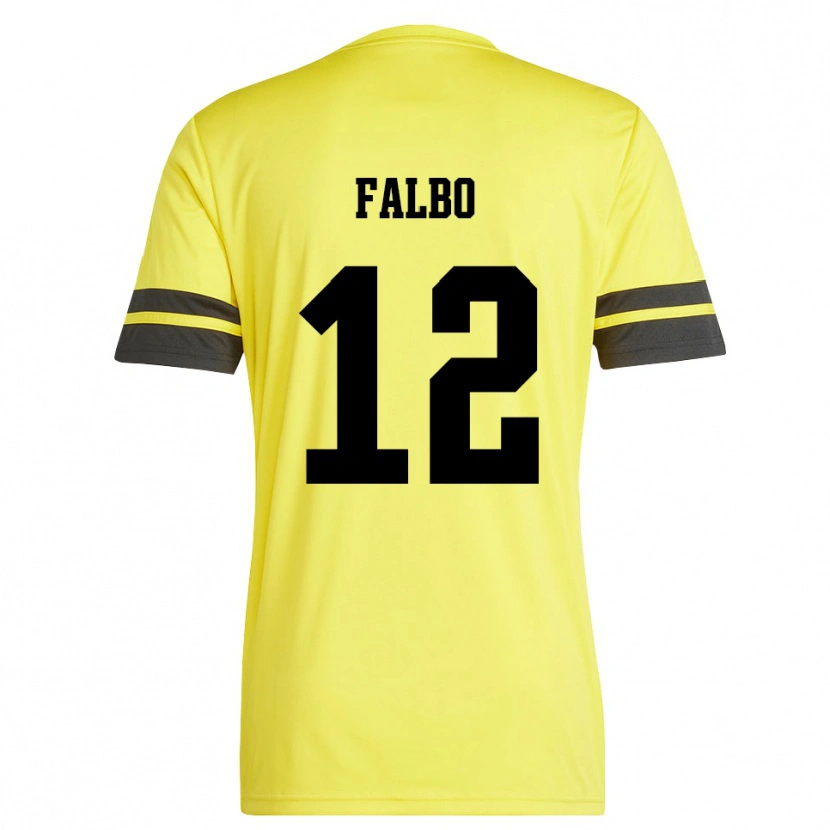 Danxen Donna Francesco Falbo #12 Maglia Gara Portiere Giallo Nero 2025/26 Maglietta