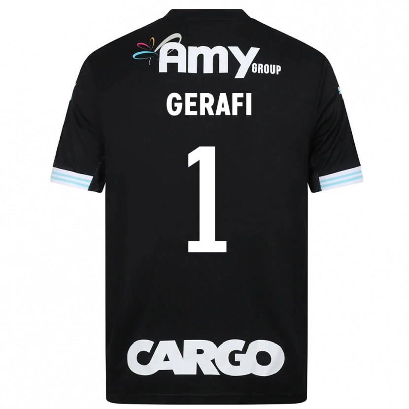 Danxen Donna Yoav Gerafi #1 Maglia Gara Portiere Bianco Nero 2025/26 Maglietta