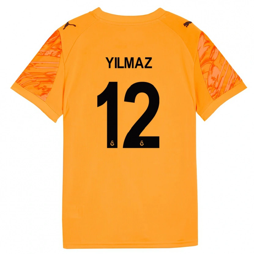 Danxen Donna Arda Yılmaz #12 Maglia Gara Portiere Arancio Scuro Nero 2025/26 Maglietta